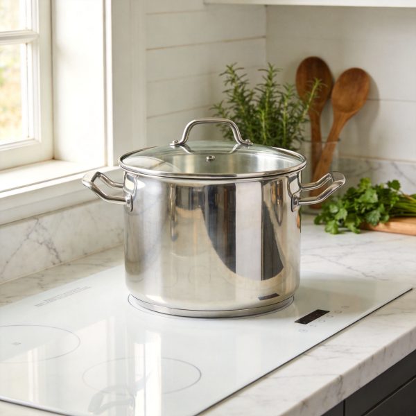 Classic Tri Ply Stainless Steel Stock Pot with Lid