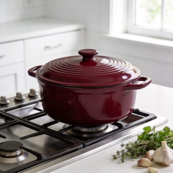 Enameled Cast Iron Dutch Oven Style Stock Pot